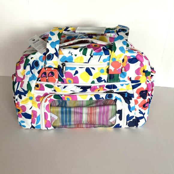 Lug Propeller 2 Overnight Bag Wildflower Brights White with Neon Print - Picture 14 of 16